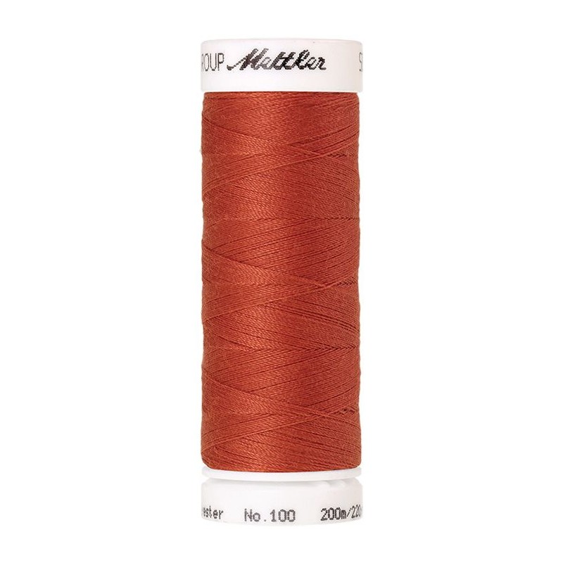 Bobine De Fil Mettler Seralon 200 M Ocre Rouge N1288